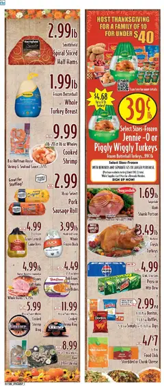 Ad Preview of Piggly Wiggly Weekly Ad from 11/19/2025 | Page: 1