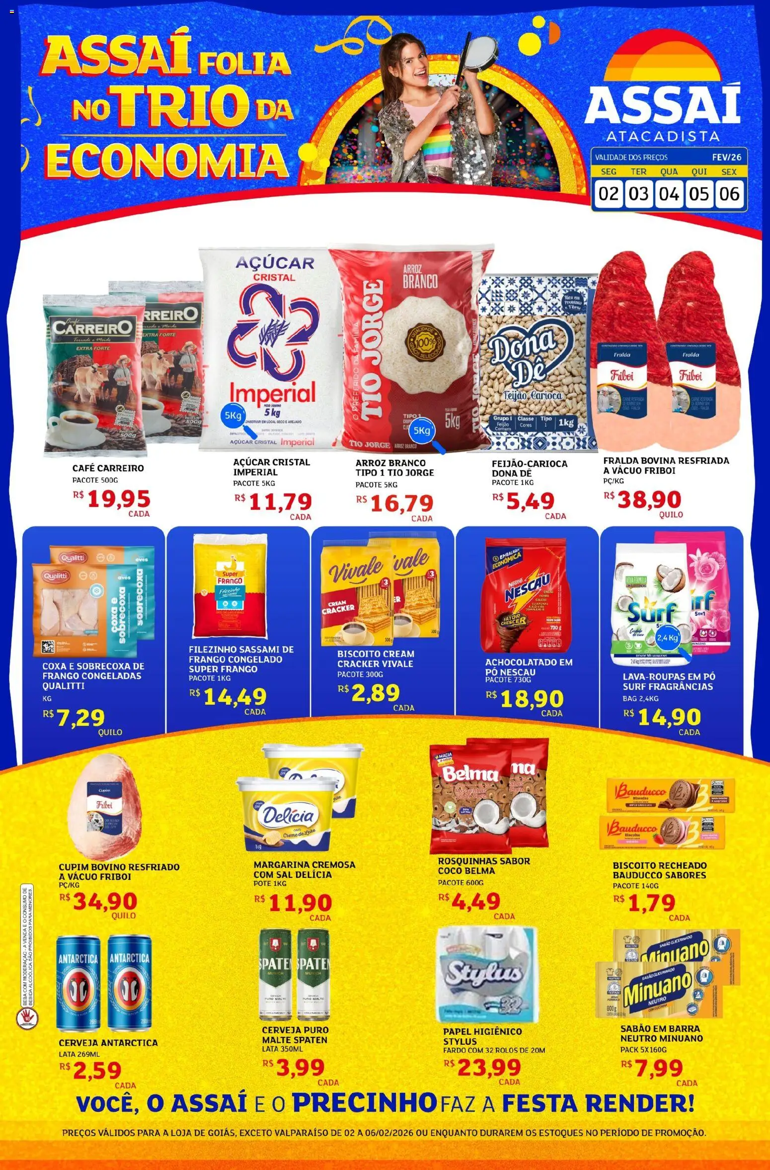 Pré-Visualização do folheto "Encarte - GO" da loja Assaí Atacadista válido a partir de 02/02/2026