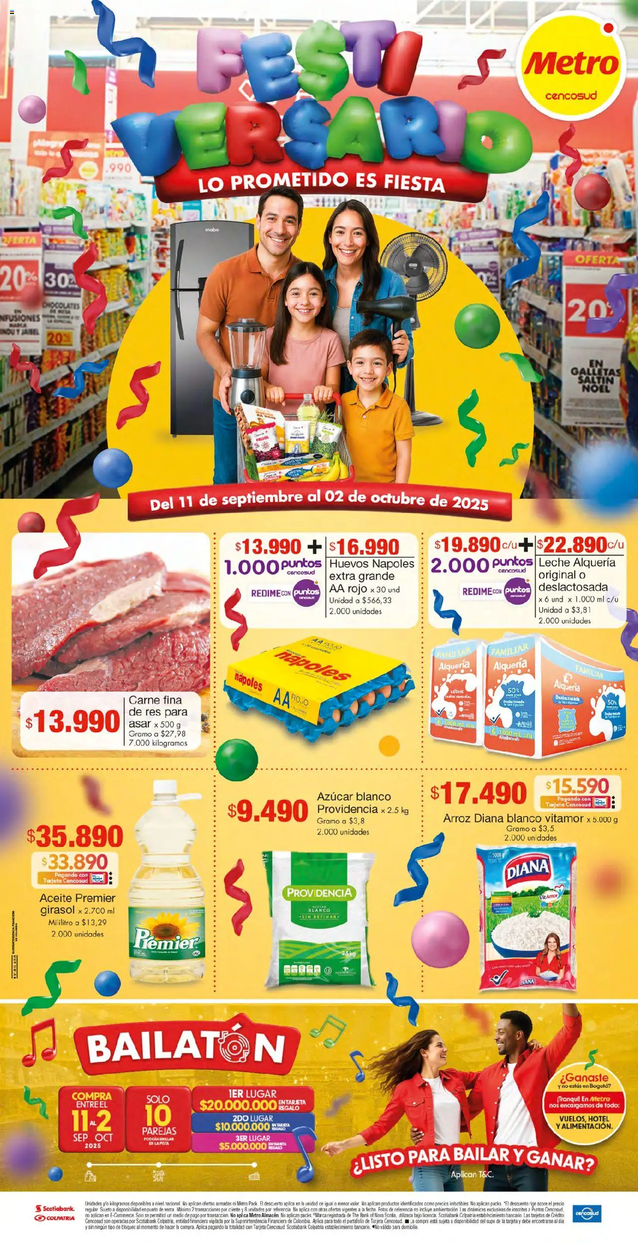 Metro Catálogo: 11/09/2025 - 02/10/2025 > Últimas Ofertas pagina numero 1 - Chocolates, Arroz, Azucar, Leche, Galletas, Sobre, Aceite, Bajo