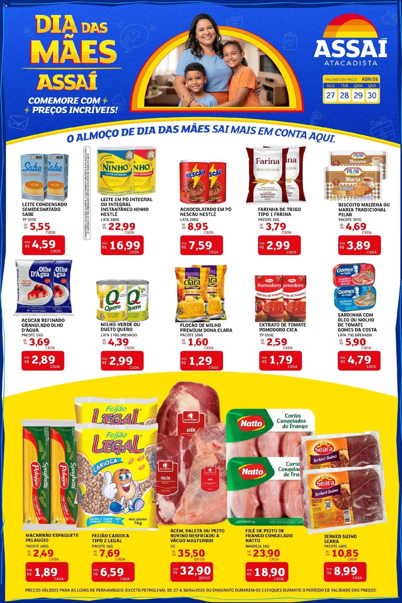 Pré-Visualização do folheto "Assaí Atacadista ofertas - PE" da loja Assaí Atacadista válido a partir de 27/04/2026