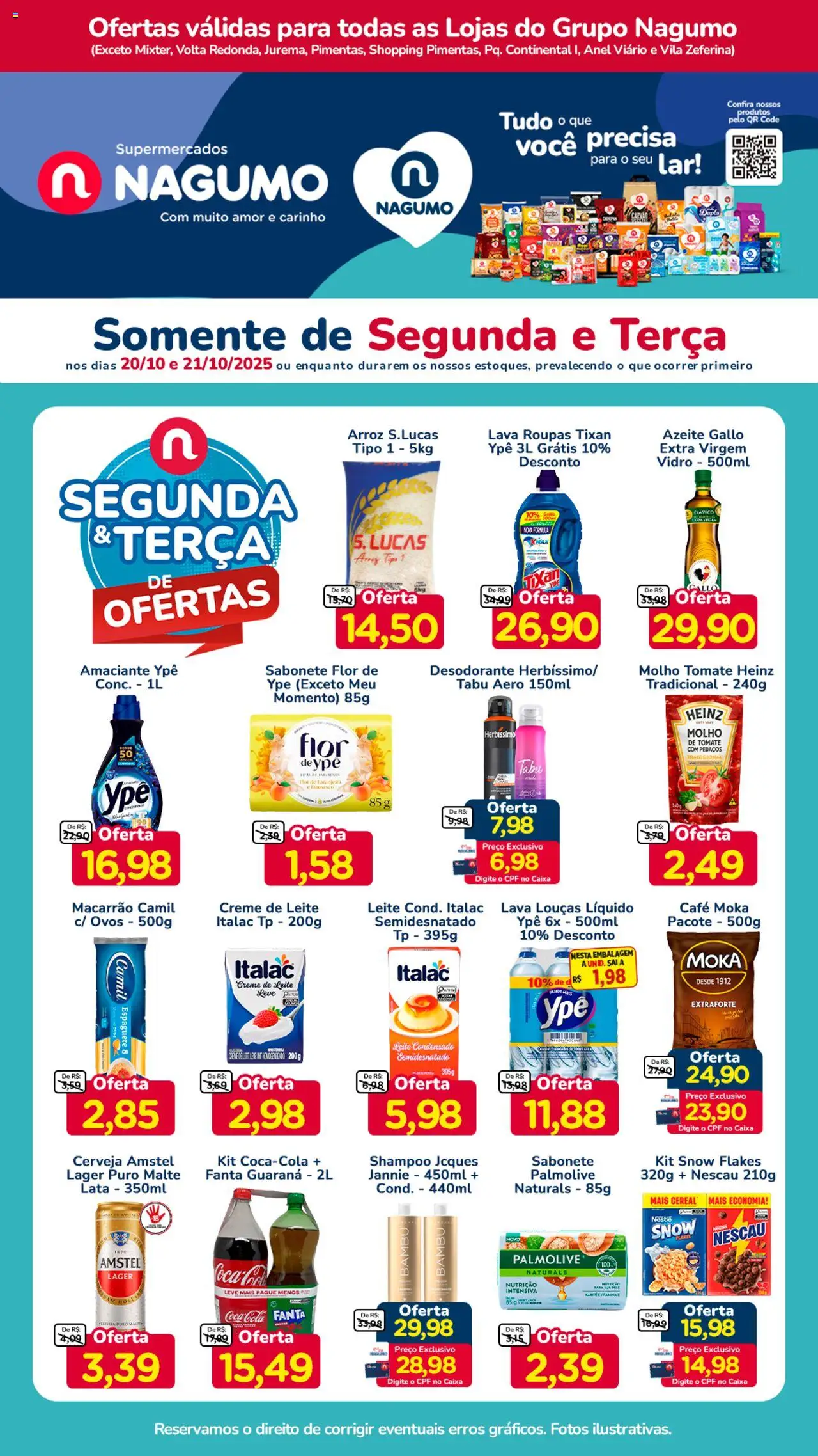 Nagumo folheto "Ofertas Segunda e Terça" válido a partir de 20/10/2025 - número de página 1