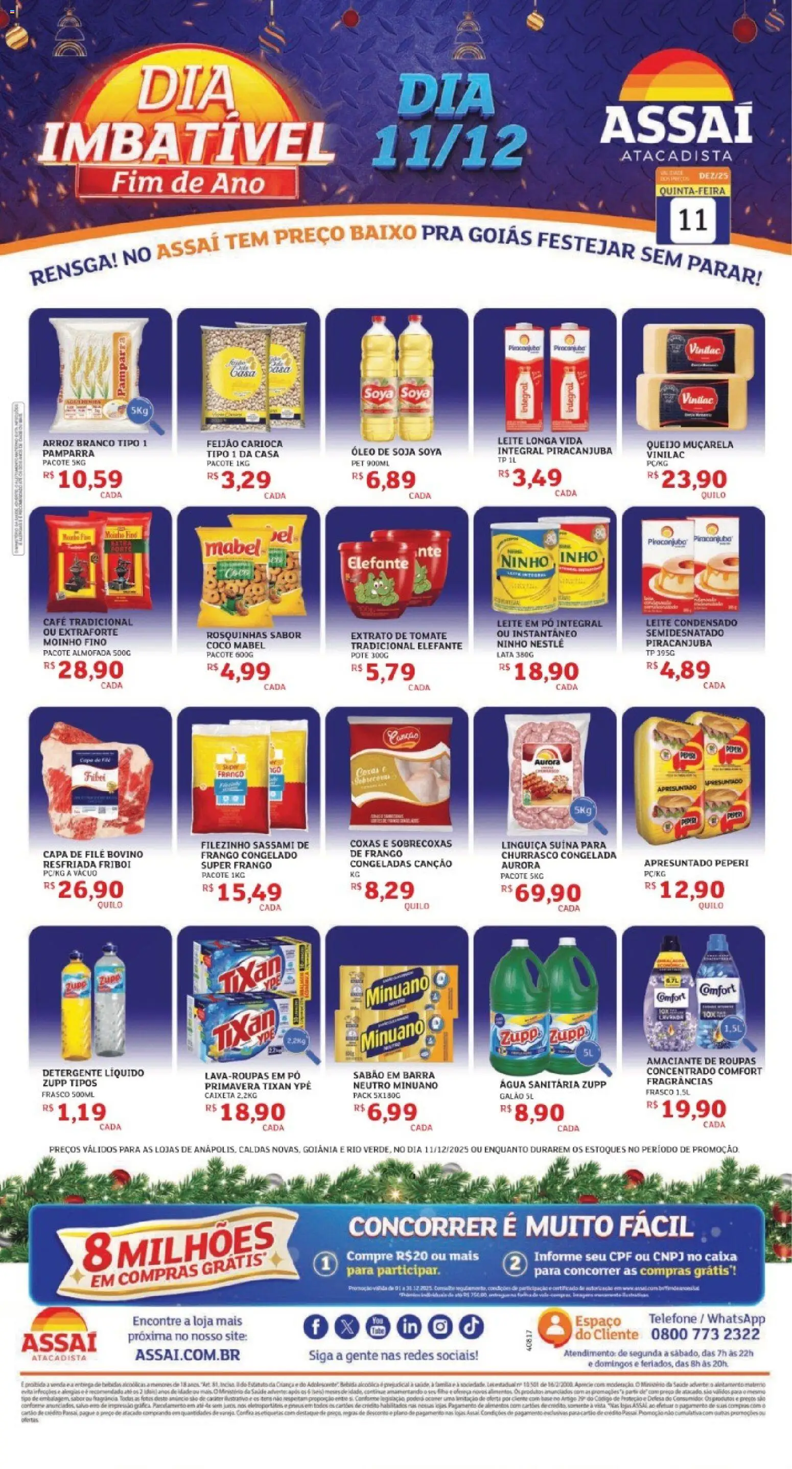 Pré-Visualização do folheto "Encarte - GO" da loja Assaí Atacadista válido a partir de 11/12/2025