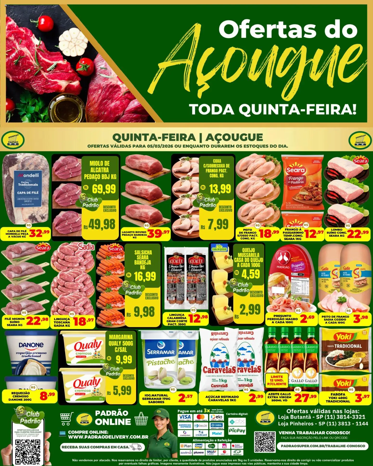 Pré-Visualização do folheto "Supermercado Padrão ofertas do Açougue" da loja Supermercado Padrão válido a partir de 05/03/2026