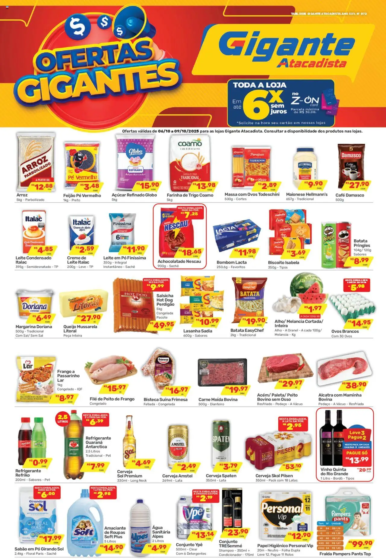 Gigante Atacadista folheto "Ofertas da semana" válido a partir de 06/10/2025 - número de página 1