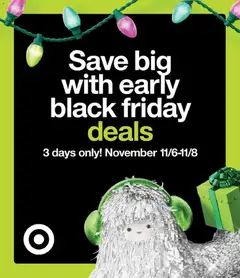 Ad Preview of Target Black Friday Notice from 11/06/2025