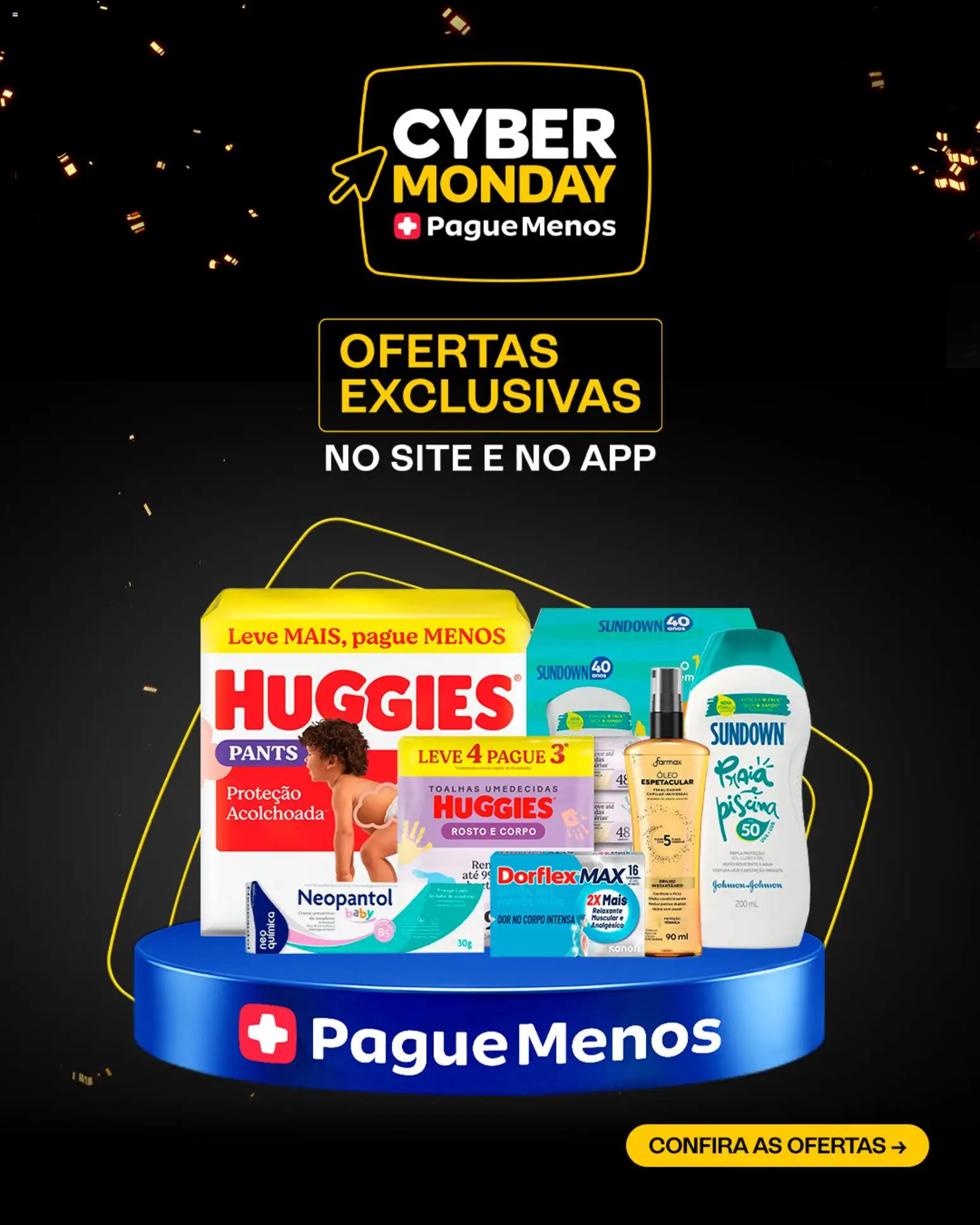 Pré-Visualização do folheto "Cyber Monday" da loja Pague Menos válido a partir de 01/12/2025