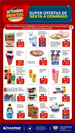 Pré-Visualização do folheto "Ofertas da semana" da loja Semar Supermercado válido a partir de 12/09/2025