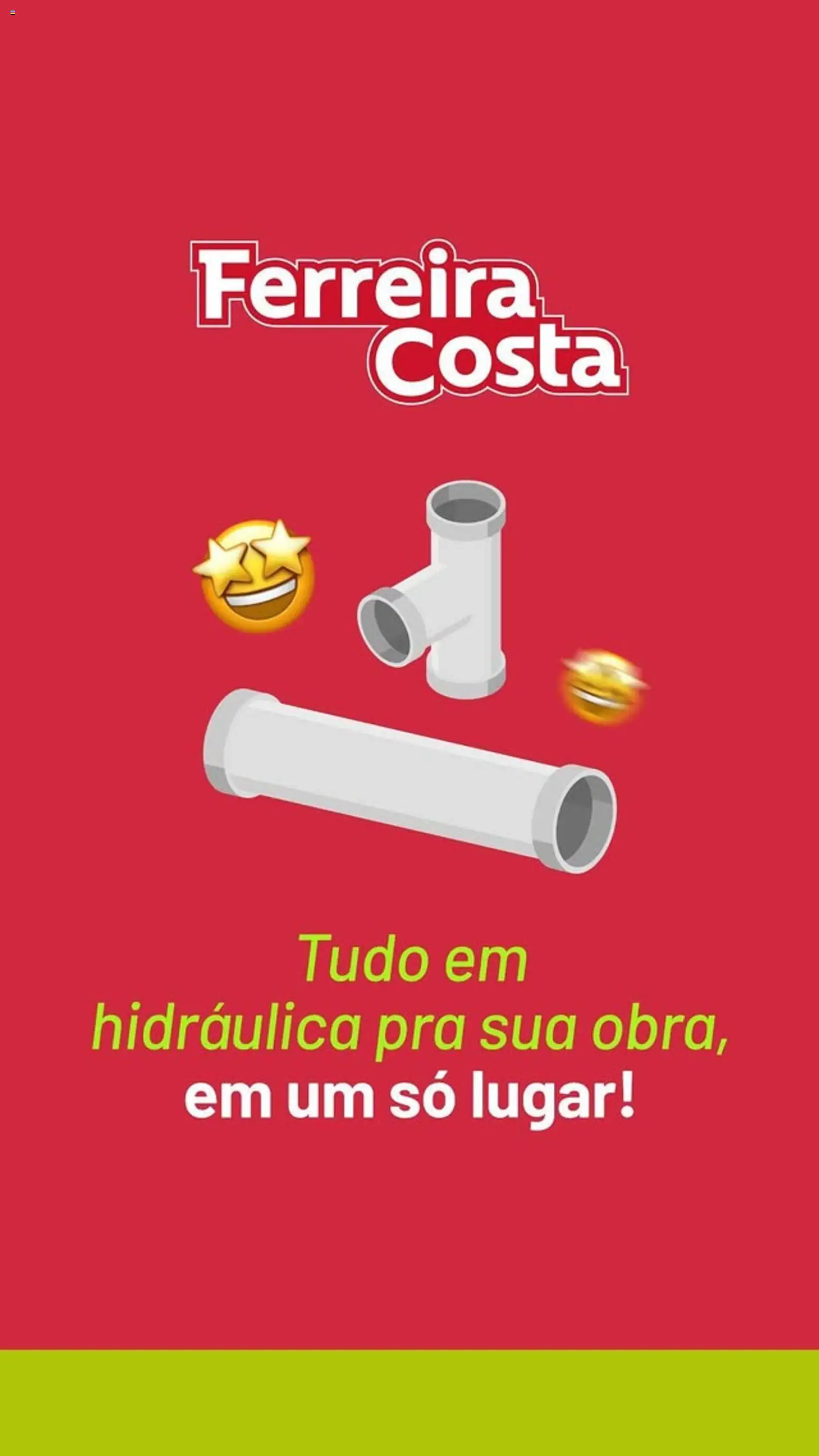 Ferreira Costa folheto "Ofertas hidráulica" válido a partir de 24/10/2025 - número de página 1