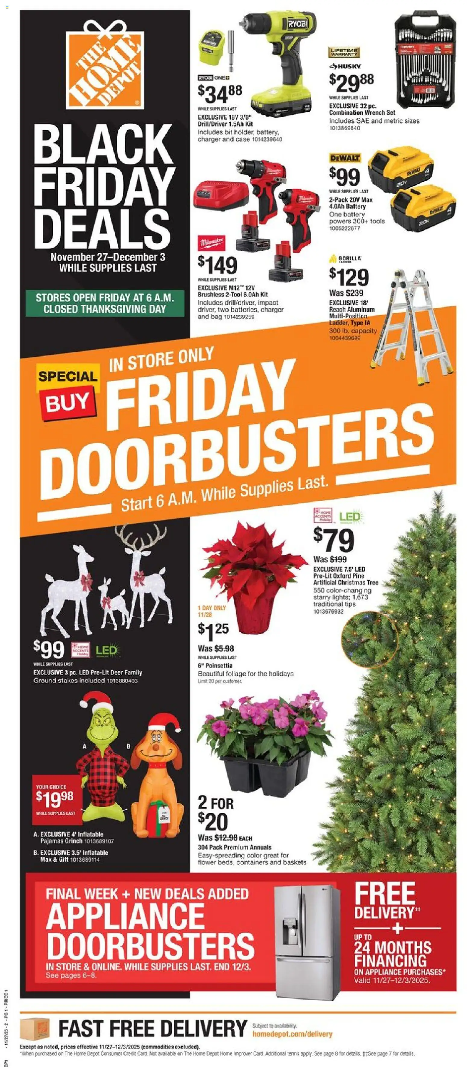 Ad Preview of Home Depot Local Ad - FL from 11/27/2025