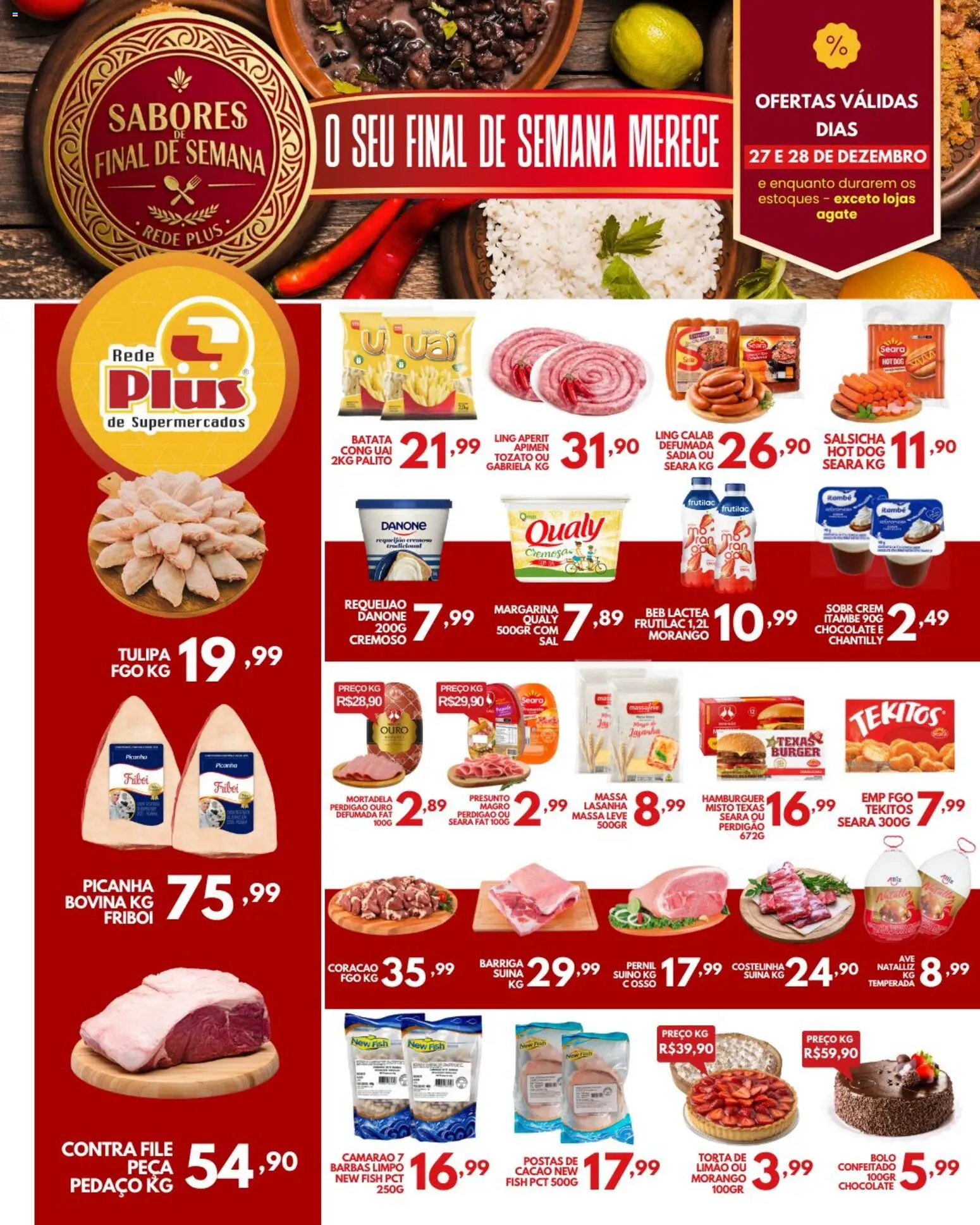 Pré-Visualização do folheto "Ofertas da semana" da loja Rede Plus Supermercados válido a partir de 27/12/2025