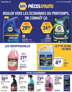 Un aperçu du dépliant NAPA Auto Parts circulaire du magasin NAPA Auto Parts est valide à partir 1 mars 2026