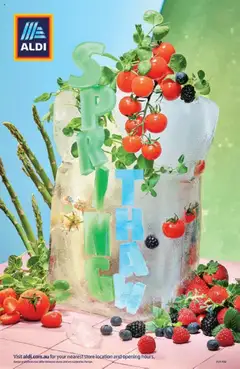 Preview of catalogue Here for the Spring from shop Aldi valid 17/09/2025