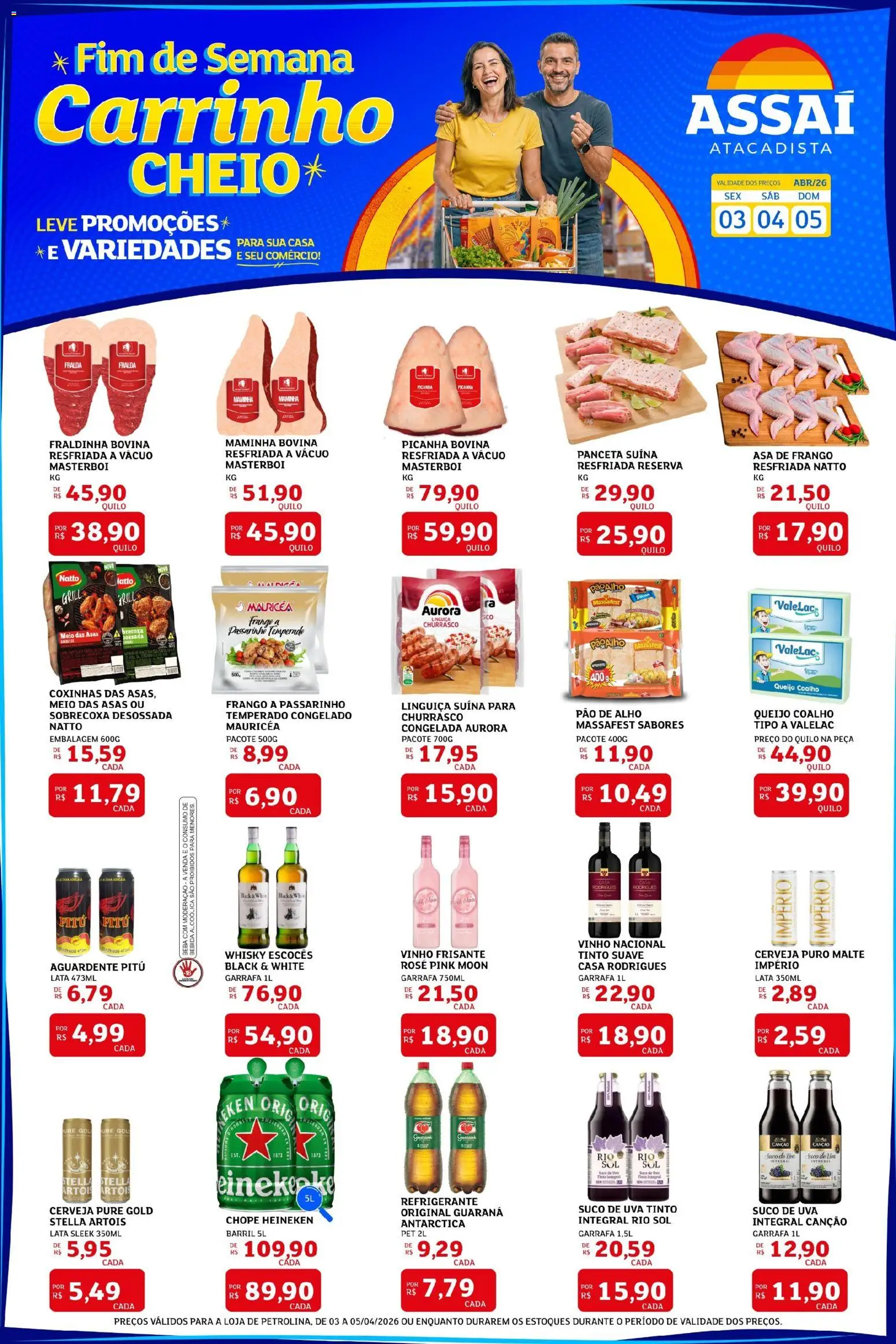 Pré-Visualização do folheto "Assaí Atacadista ofertas - PE" da loja Assaí Atacadista válido a partir de 03/04/2026