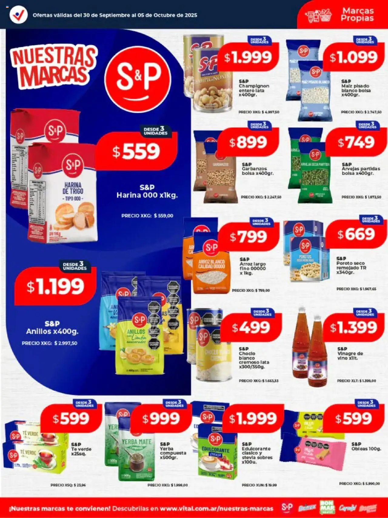 Vital Especial nuestras marcas del 30/09/2025 >> Catálogo