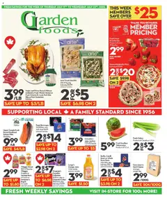 Un aperçu du dépliant Garden Foods du magasin Longo's est valide à partir 17 juill. 2025