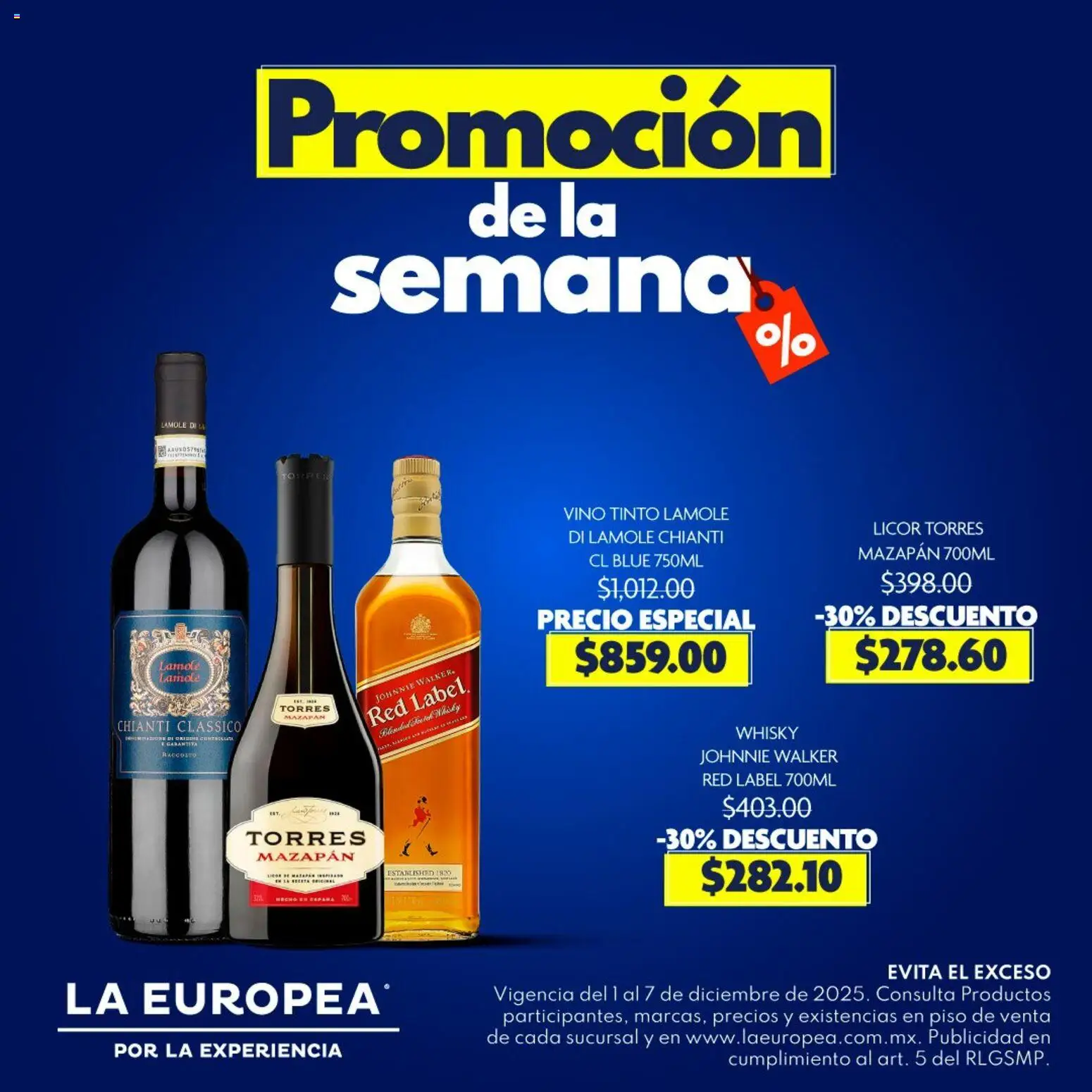 Vista previa las ofertas de la tienda La Europea - Catálogo Promoción de la semana desde el 01/12/2025 