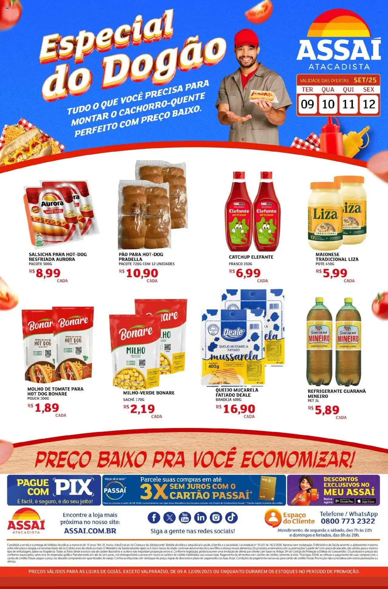 Assaí Atacadista folheto "Encarte - GO" válido a partir de 09/09/2025 - número de página 1