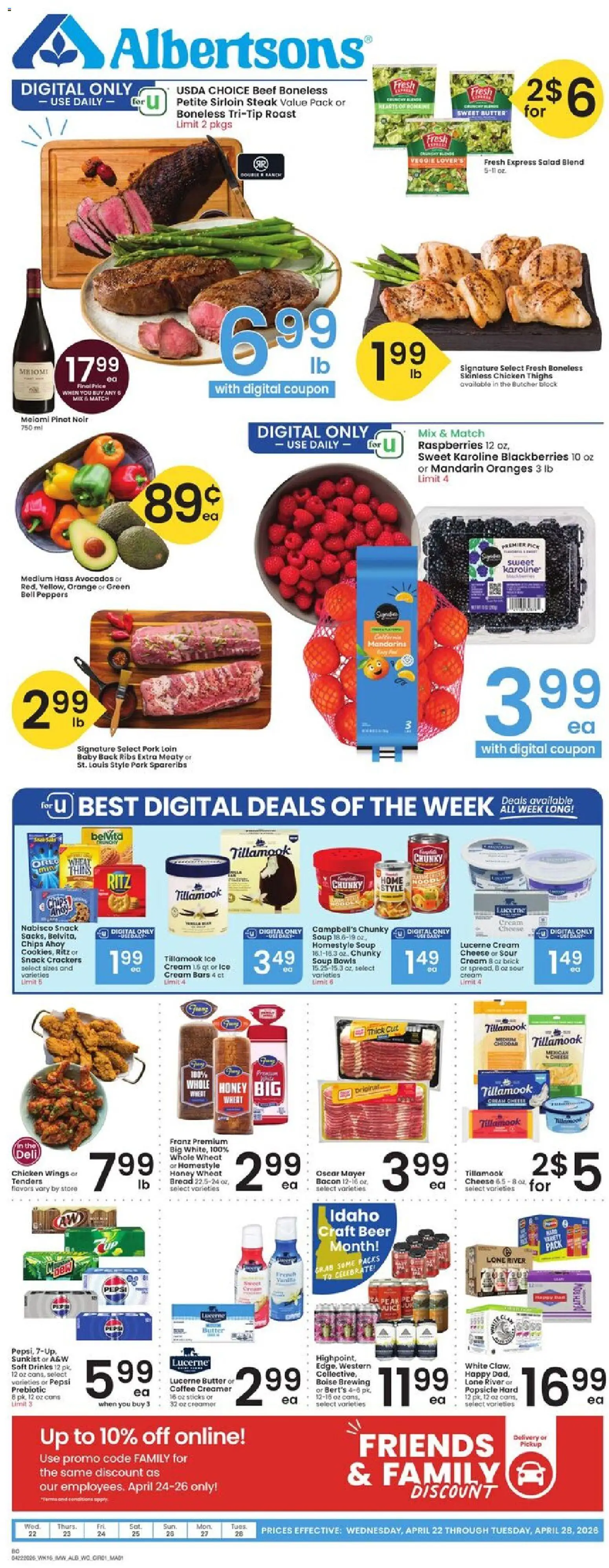 Ad Preview of Albertsons Albertsons Weekly Ad from 04/22/2026