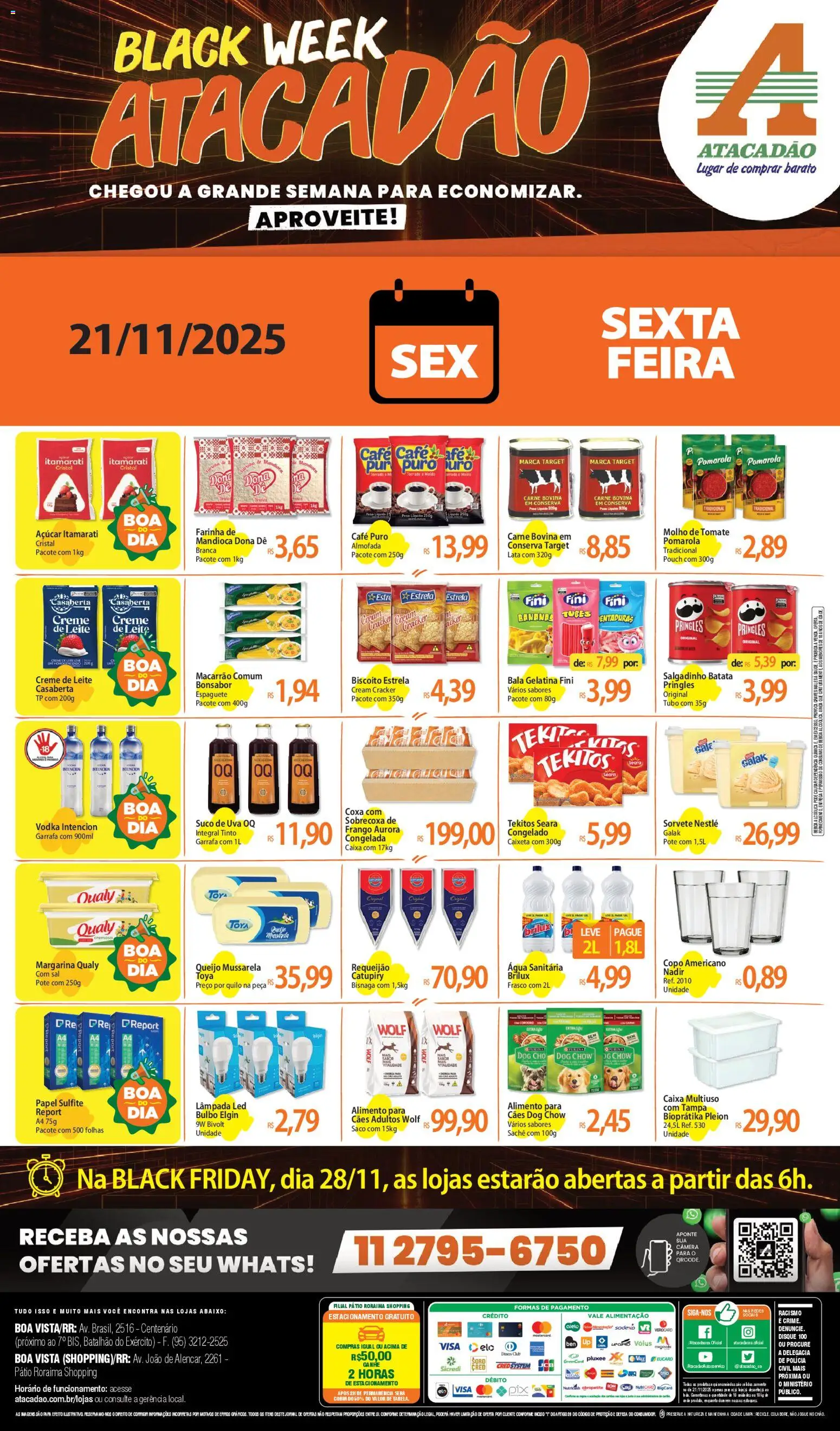 Pré-Visualização do folheto "Ofertas - RR" da loja Atacadão válido a partir de 21/11/2025