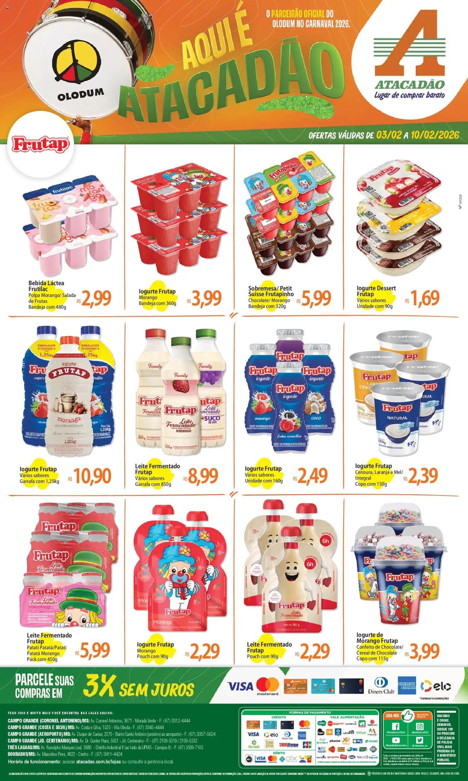 Pré-Visualização do folheto "Ofertas - MS" da loja Atacadão válido a partir de 03/02/2026