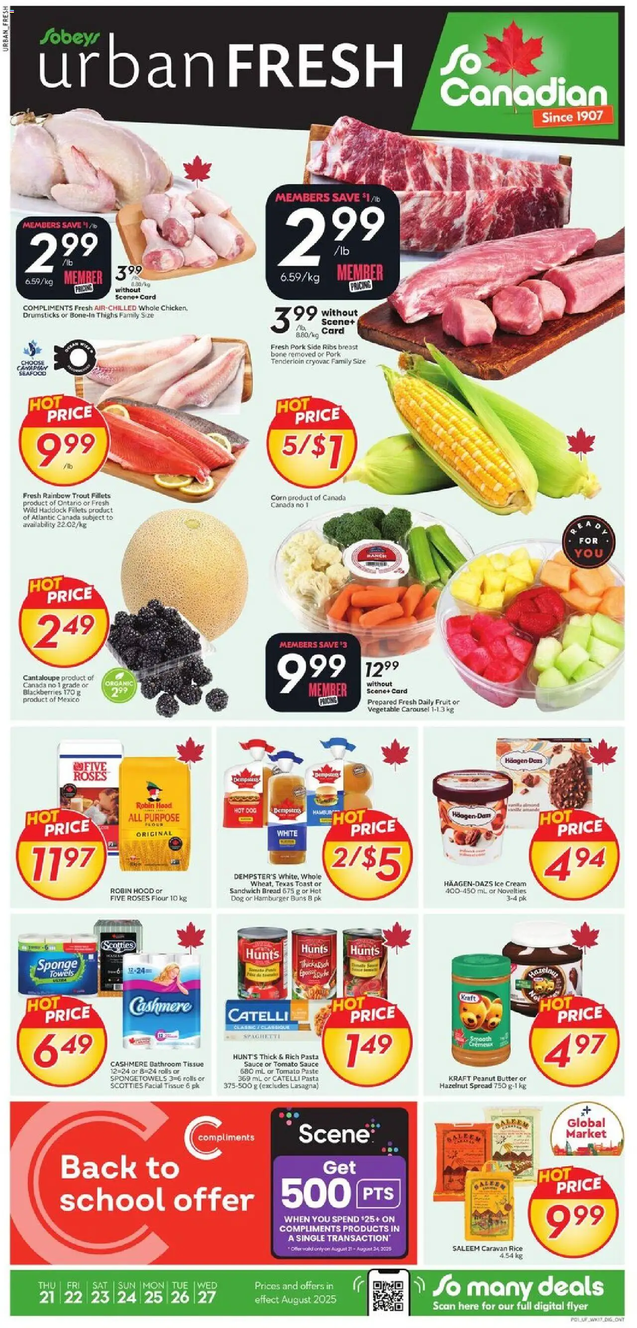 Sobeys flyer valid from Aug 21, 2025 - page number 1