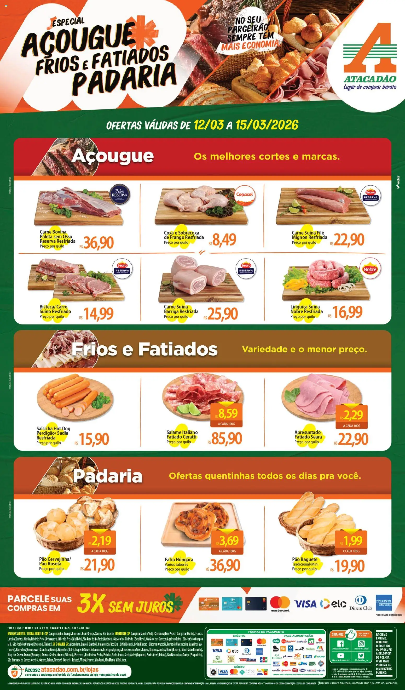 Pré-Visualização do folheto "Atacadão ofertas - SP" da loja Atacadão válido a partir de 12/03/2026