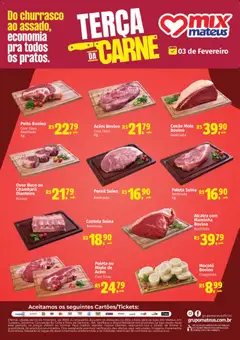 Pré-Visualização do folheto "Ofertas Terça da Carne" da loja Mateus válido a partir de 03/02/2026