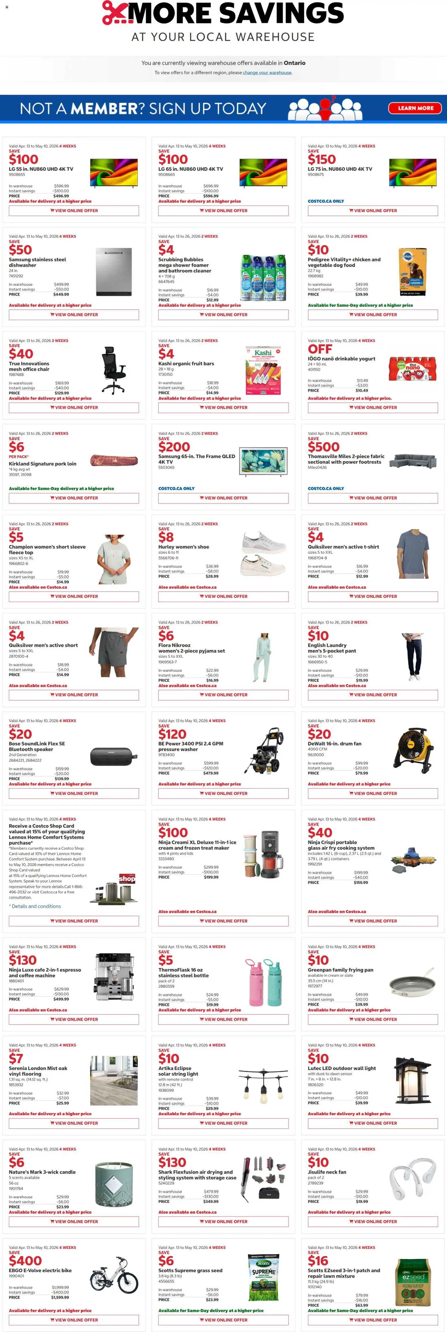 Preview of leaflet Costco weekly flyer from shop Costco is valid from Apr 13, 2026