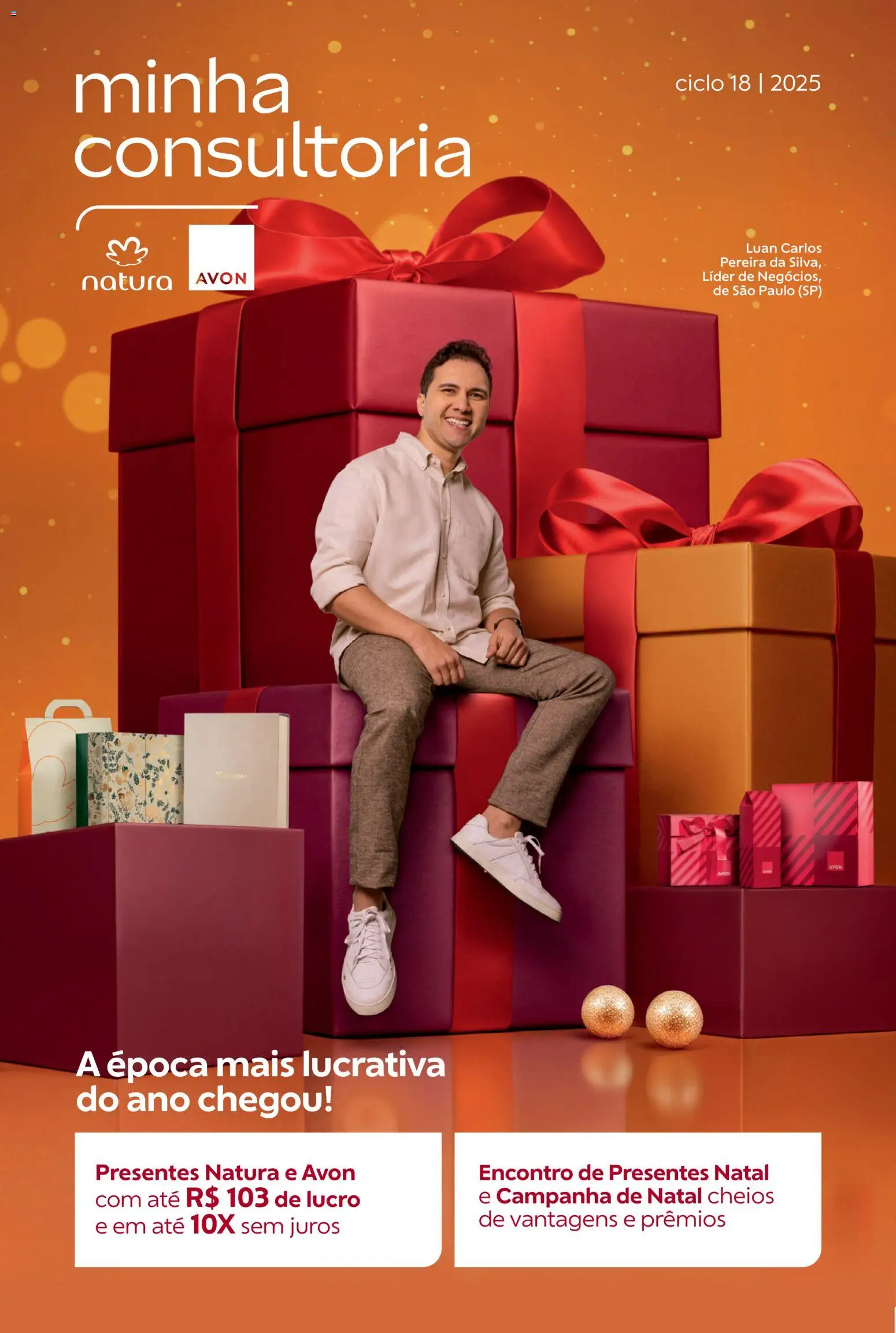 Pré-Visualização do folheto "Campanha 18: Minha Consultoria" da loja Avon válido a partir de 29/10/2025