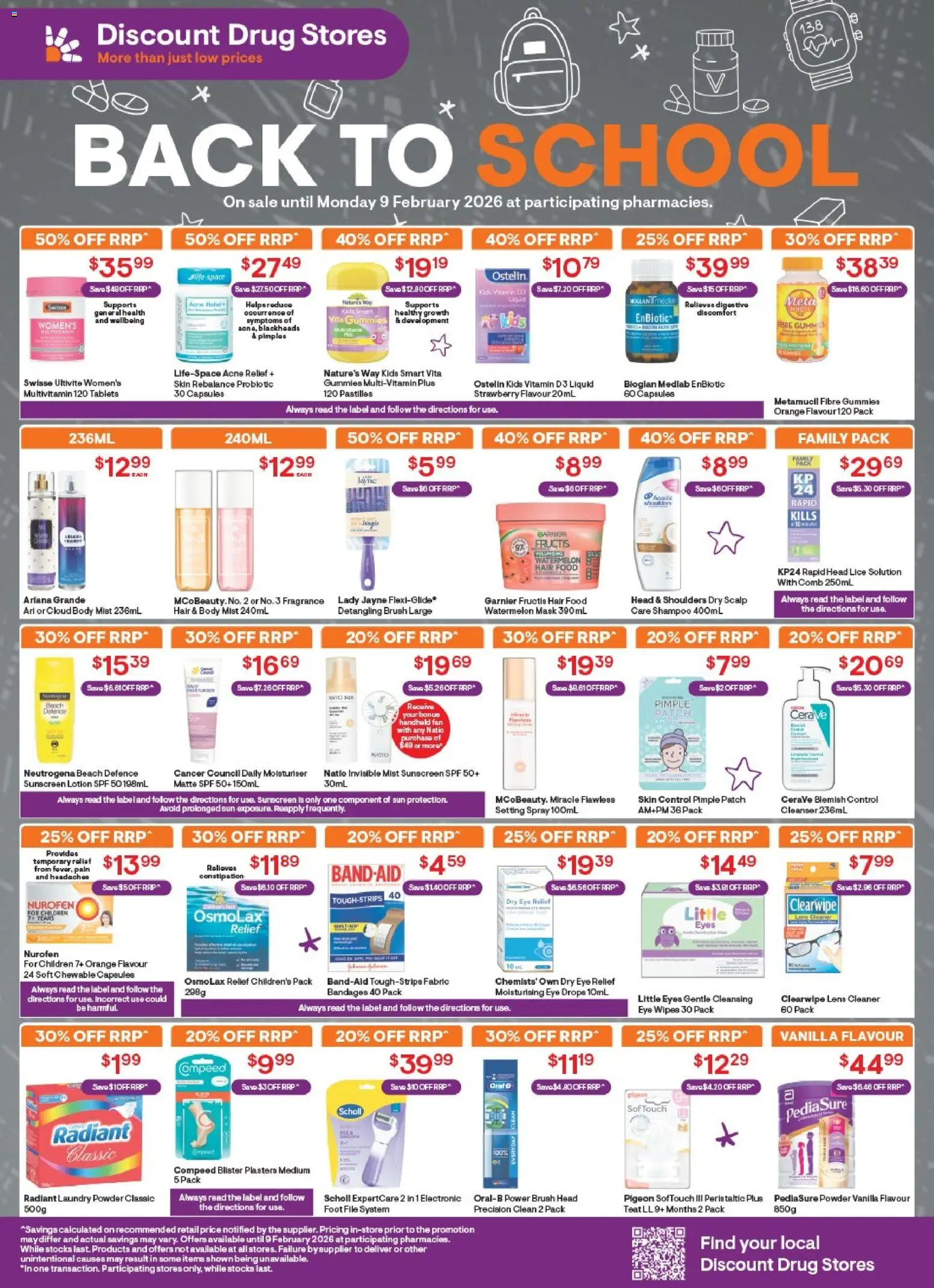 Preview of catalogue Back to School from shop Discount Drug Stores valid 23/01/2026