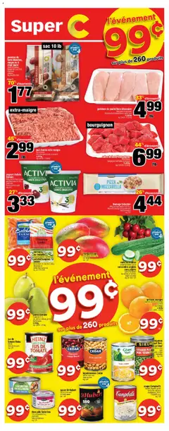 Un aperçu du dépliant Weekly flyer / circulaire du magasin Super C est valide à partir 23 oct. 2025