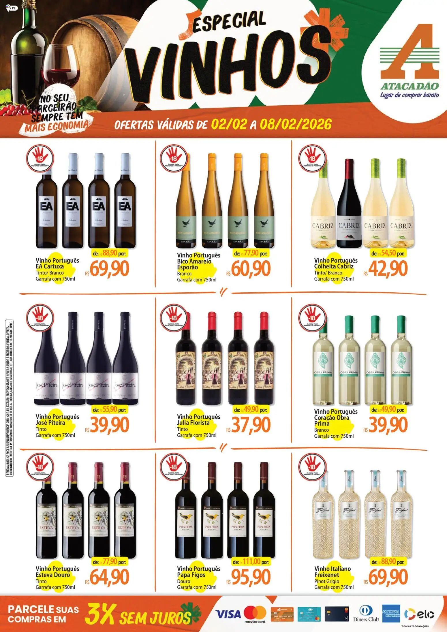 Pré-Visualização do folheto "Ofertas - PE" da loja Atacadão válido a partir de 02/02/2026