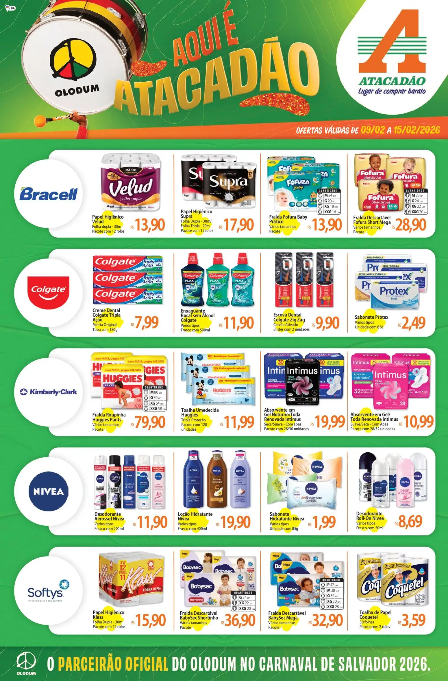 Pré-Visualização do folheto "Ofertas - BA" da loja Atacadão válido a partir de 09/02/2026