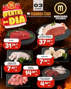 Pré-Visualização do folheto "Ofertas Carne" da loja Mercadão Atacadista válido a partir de 03/11/2025