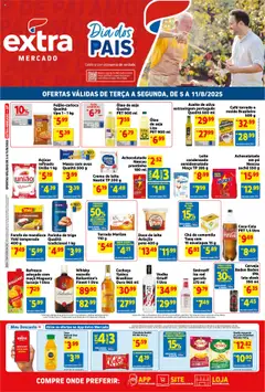 Pré-Visualização do folheto "Ofertas de Mercado" da loja Extra válido a partir de 05/08/2025
