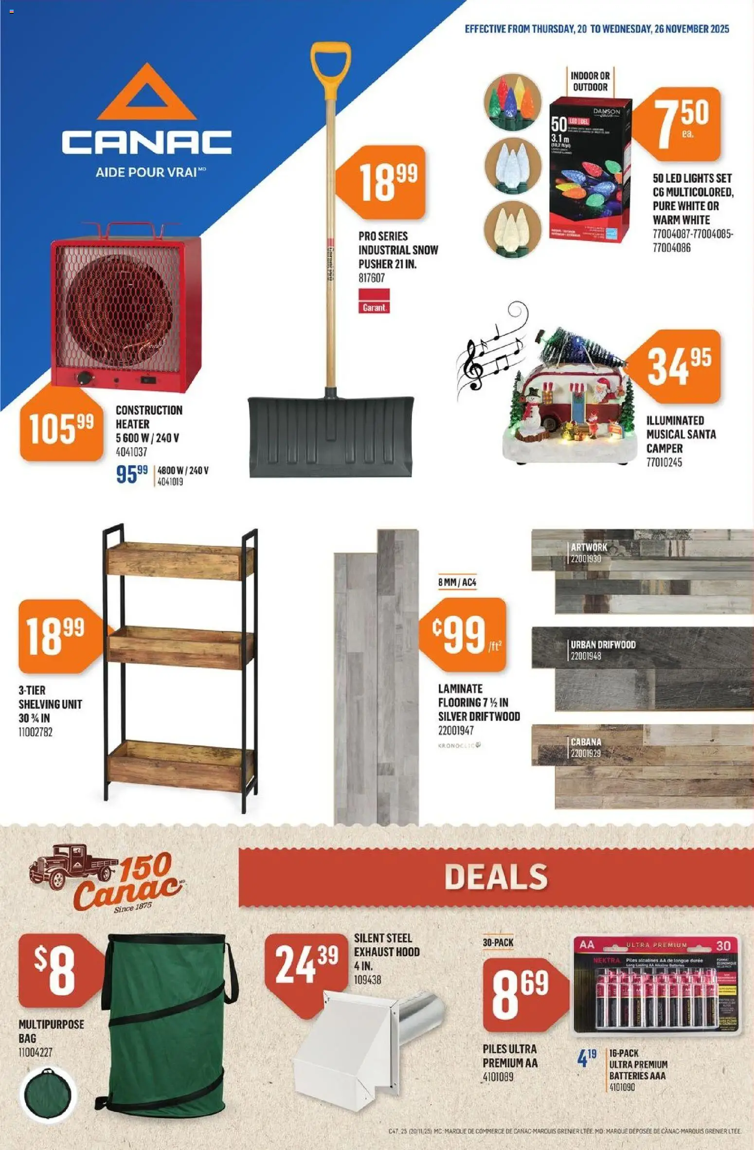 Preview of leaflet Weekly Flyer from shop Canac is valid from Nov 20, 2025