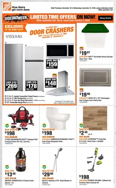 Un aperçu du dépliant Weekly flyer / circulaire du magasin Home Depot est valide à partir 18 déc. 2025