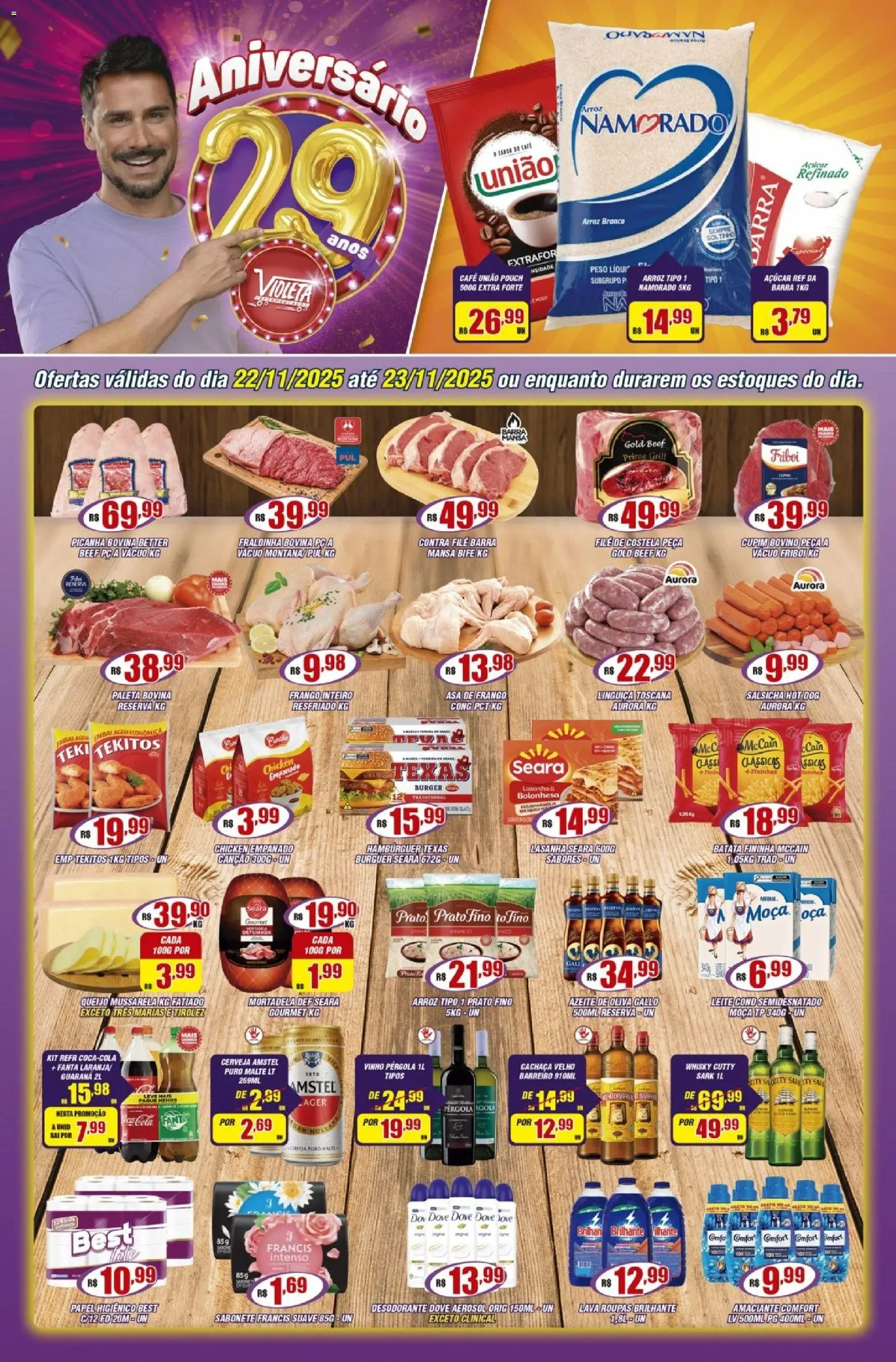 Pré-Visualização do folheto "Ofertas da semana" da loja Violeta Supermercados válido a partir de 22/11/2025