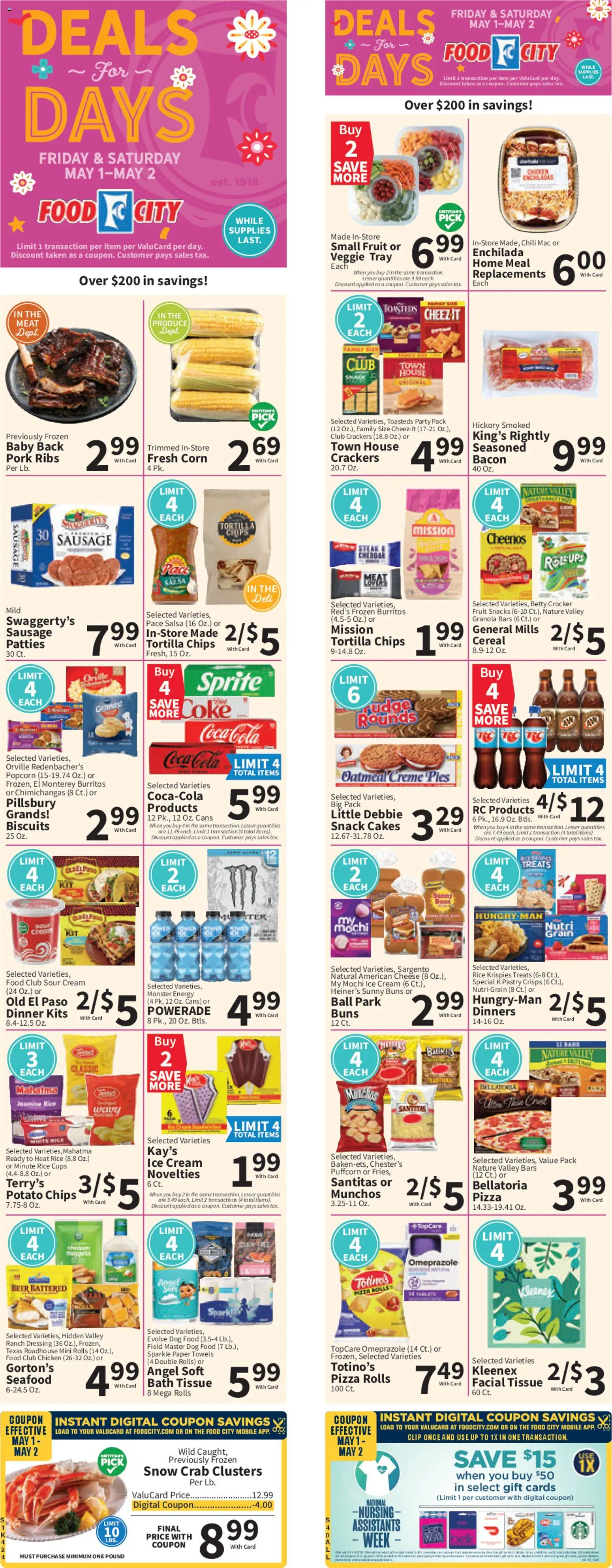 Ad Preview of Food City Food City Weekly Ad from 05/01/2026