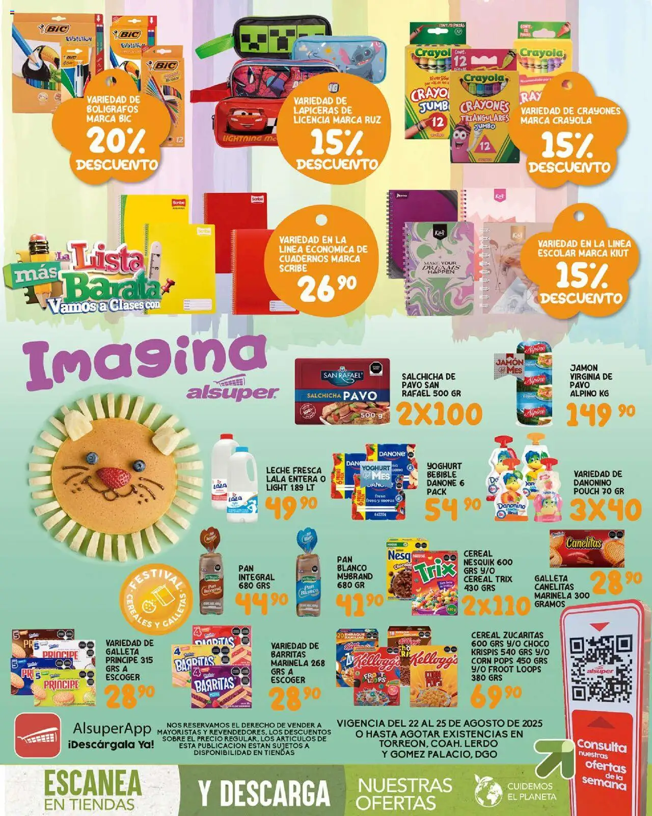 Folleto - Laguna Alsuper y sus promociones válidas desde el 22/08/2025 - Número de página 1