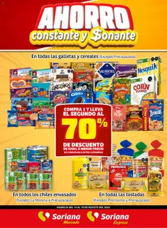 Vista previa las ofertas de la tienda Soriana - Fin de Semana Mercado: Coah, Chih y Dur desde el 14/08/2025 