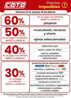 Vista previa del folleto de la tienda Coto válido desde el 13/03/2026 