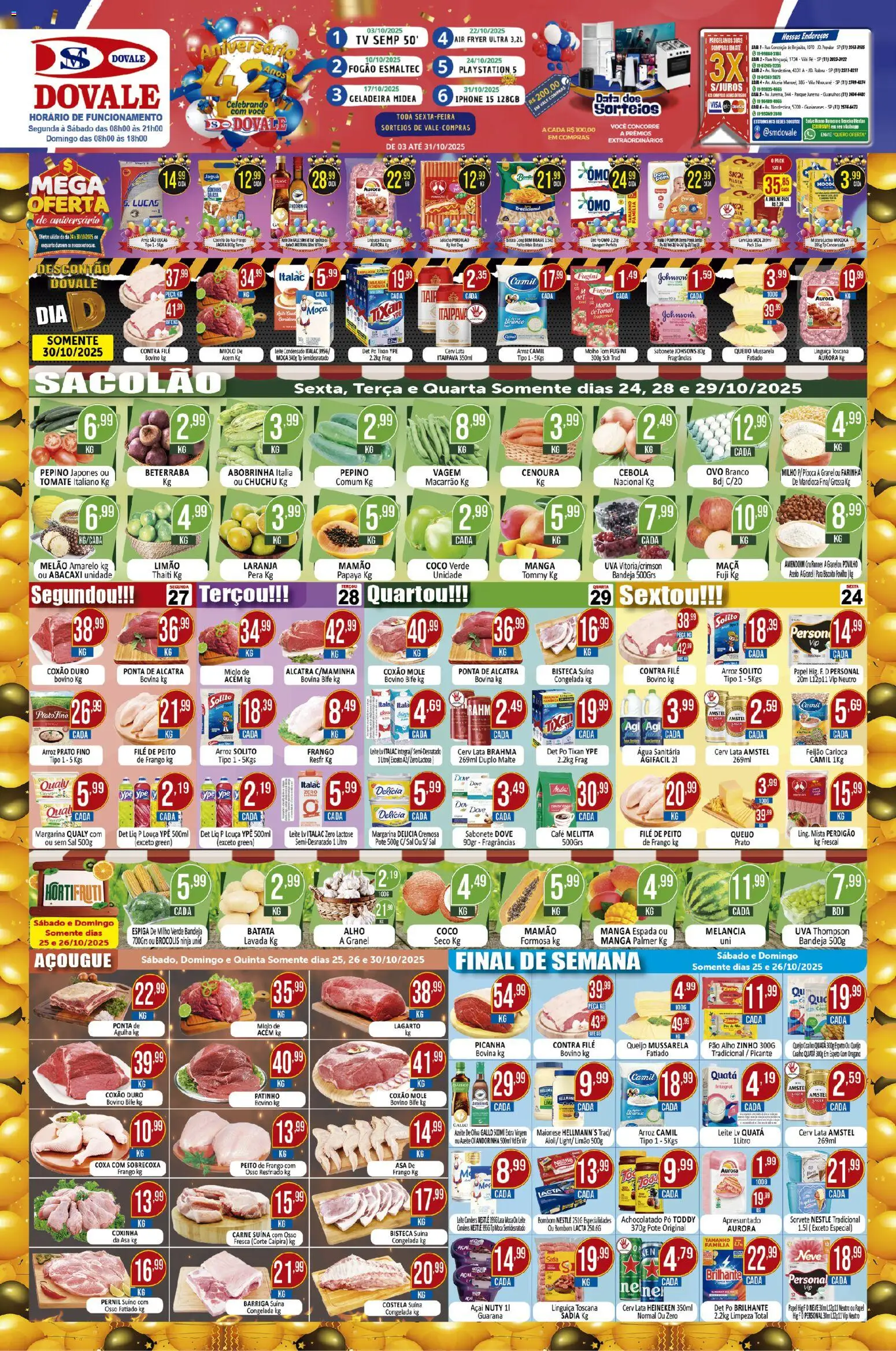 Dovale folheto "Ofertas da semana" válido a partir de 24/10/2025 - número de página 1