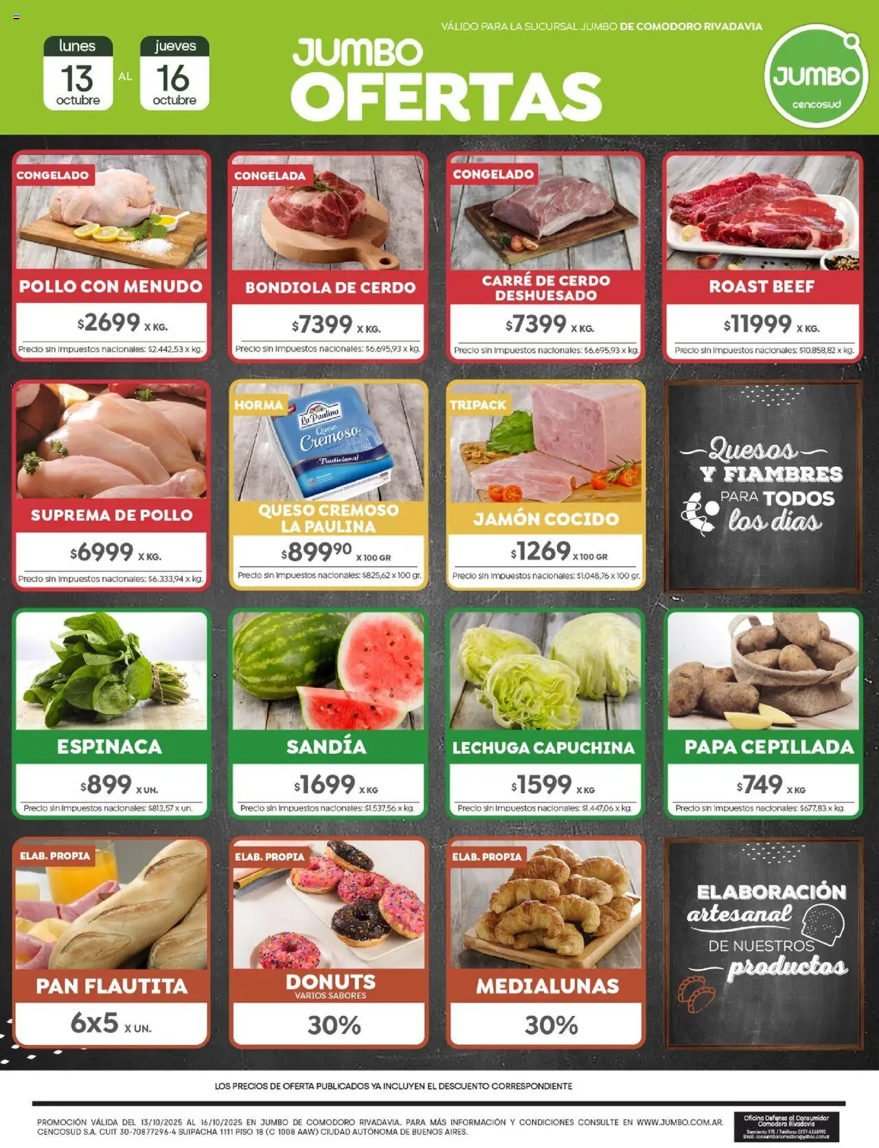 Jumbo Ofertas | Comodoro del 13/10/2025 >> Catálogo
