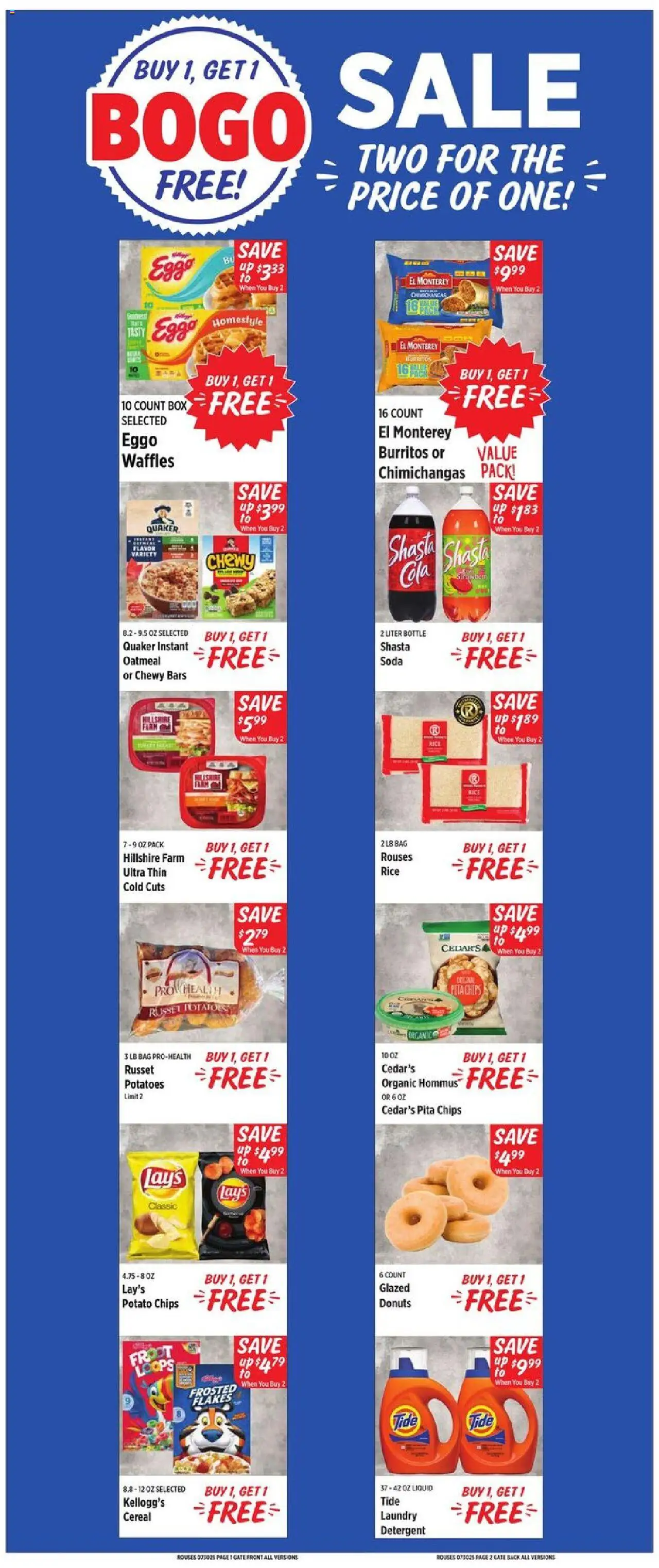 Rouses Weekly Ad from 07/30/2025 - Flyer - Page number 1