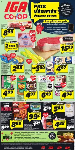 Un aperçu du dépliant Weekly flyer / circulaire du magasin IGA est valide à partir 7 août 2025