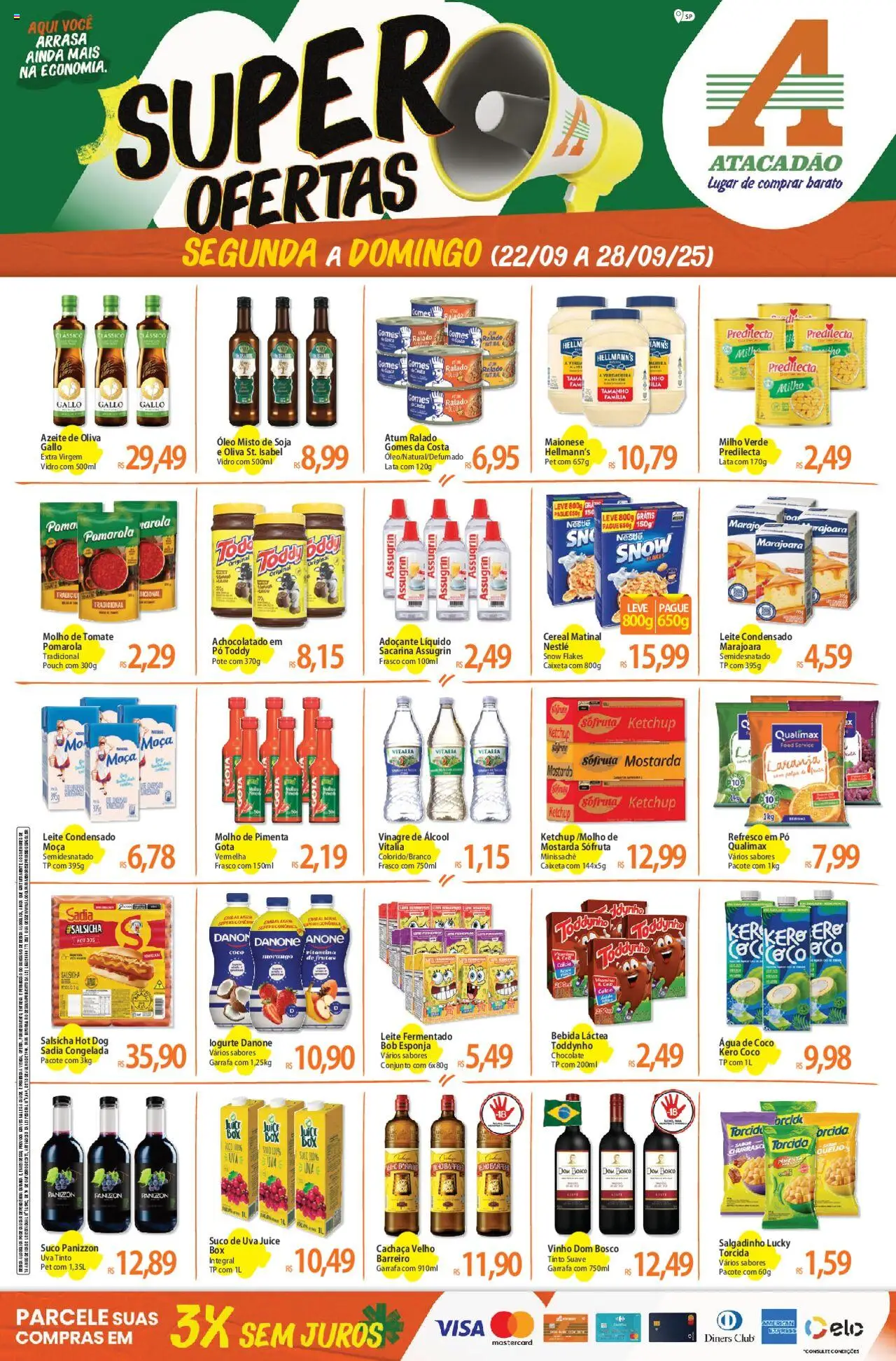 Atacadão folheto "Ofertas da semana" válido a partir de 22/09/2025 - número de página 1