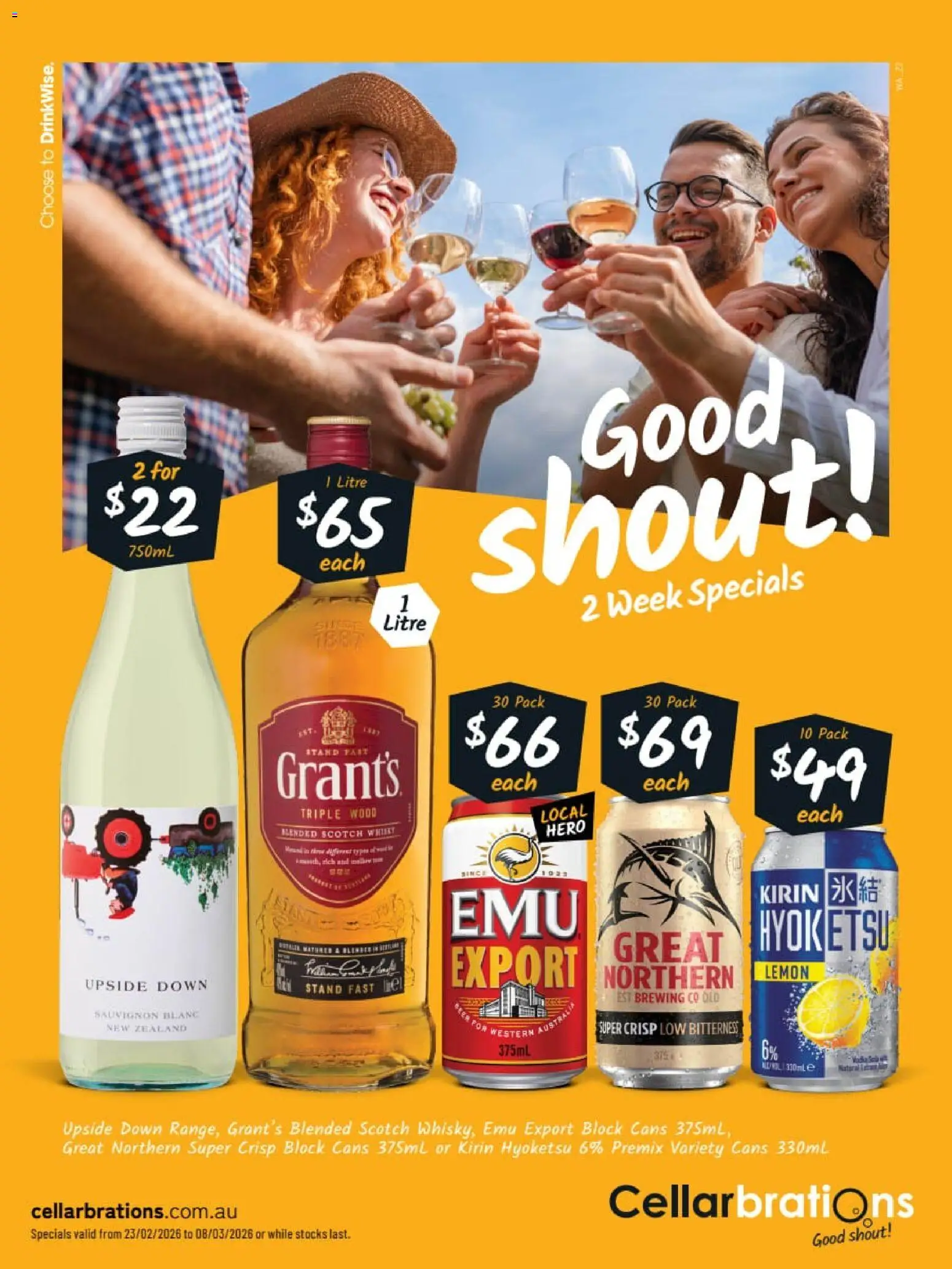 Preview of catalogue Catalogue Albany, Australind, York from shop Cellarbrations valid 23/02/2026