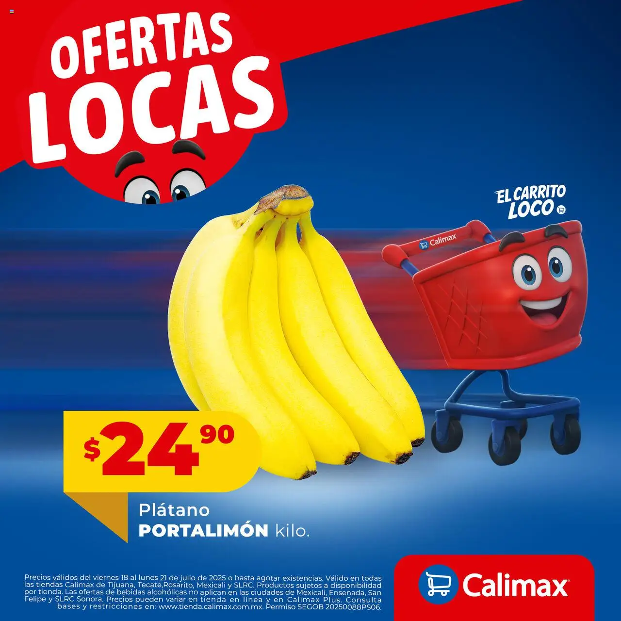 Folleto Locas Calimax y sus promociones válidas desde el 18/07/2025 - Número de página 1