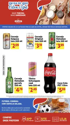 Pré-Visualização do folheto "Ofertas de Mercado Viral Gol" da loja Extra válido a partir de 24/10/2025